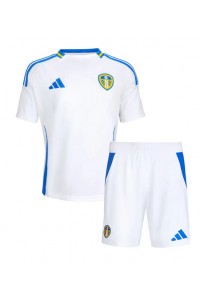 Fotbalové Dres Leeds United Dětské Domácí Oblečení 2024-25 Krátký Rukáv (+ trenýrky)